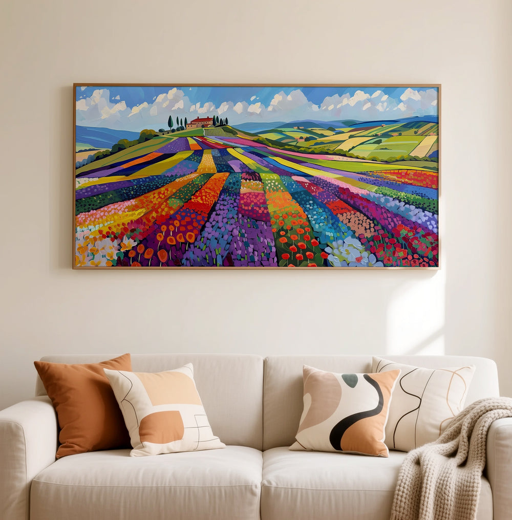 Blooming Fields (Print), ready-to-hang