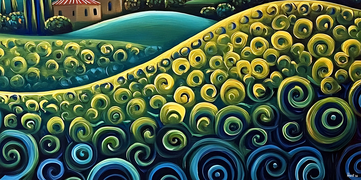 Cosmic Cascade (Limited Edition), 200x100 cm