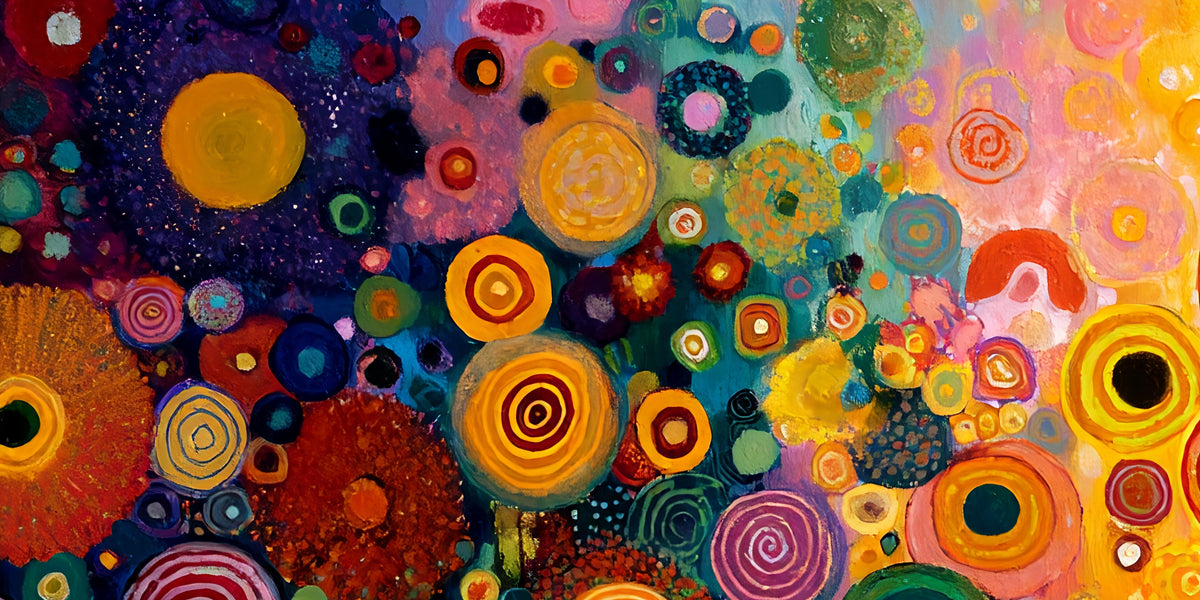 Cosmic Circles (Limited Edition), 200x100 cm