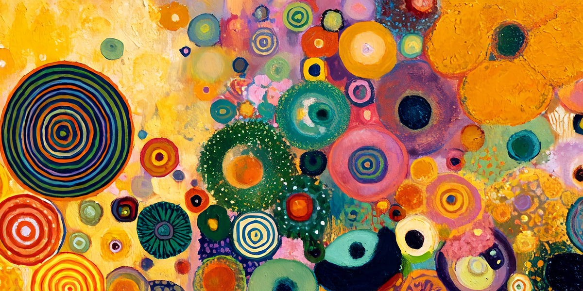 Cosmic Circles (Limited Edition), 200x100 cm