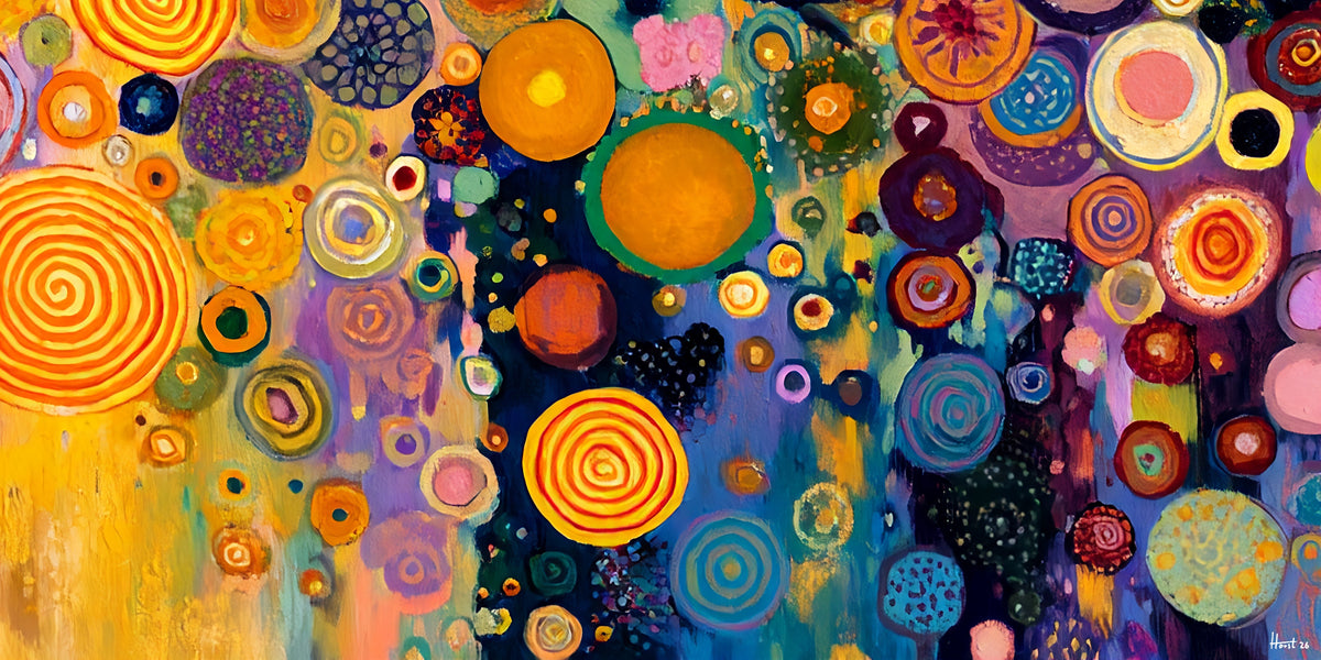 Cosmic Circles (Limited Edition), 200x100 cm
