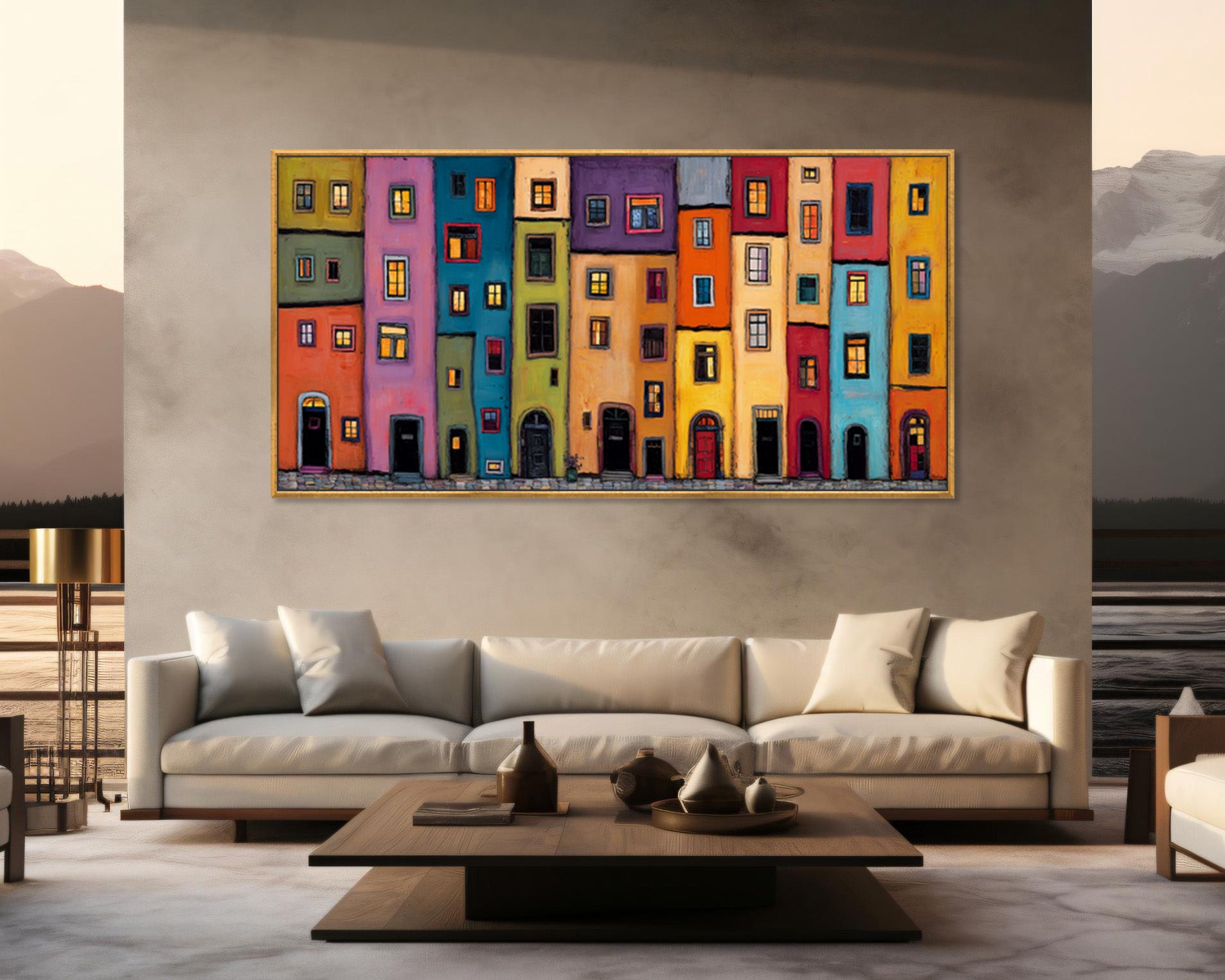 Radiant Row (Unique), 200x100 cm