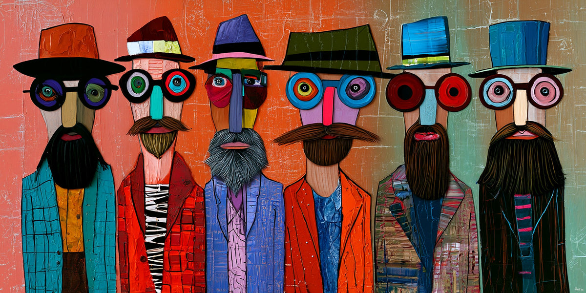 Stylish Strangers (Unique), 200x100 cm