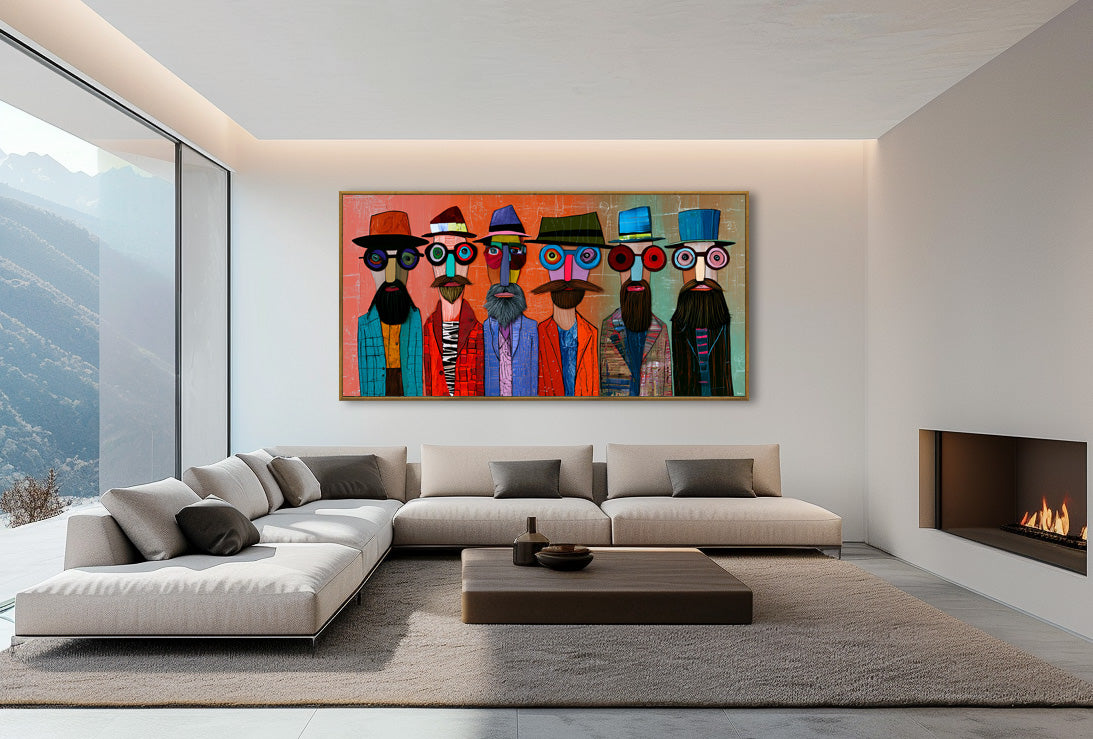 Stylish Strangers (Unique), 200x100 cm