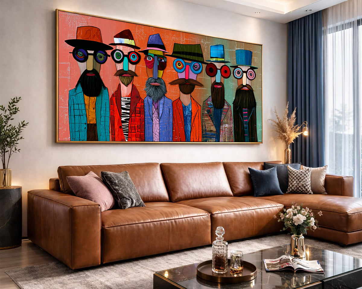 Stylish Strangers (Unique), 200x100 cm