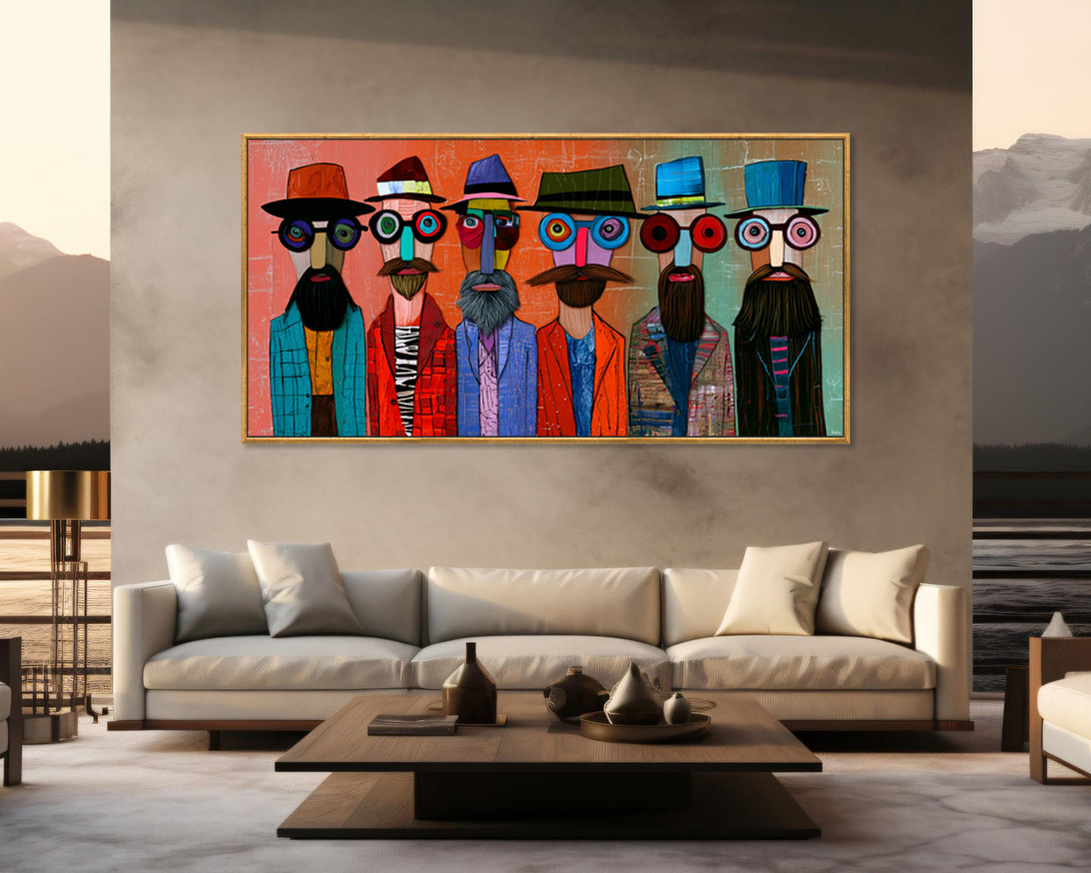 Stylish Strangers (Unique), 200x100 cm