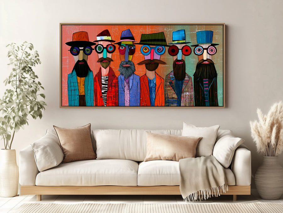 Stylish Strangers (Unique), 200x100 cm