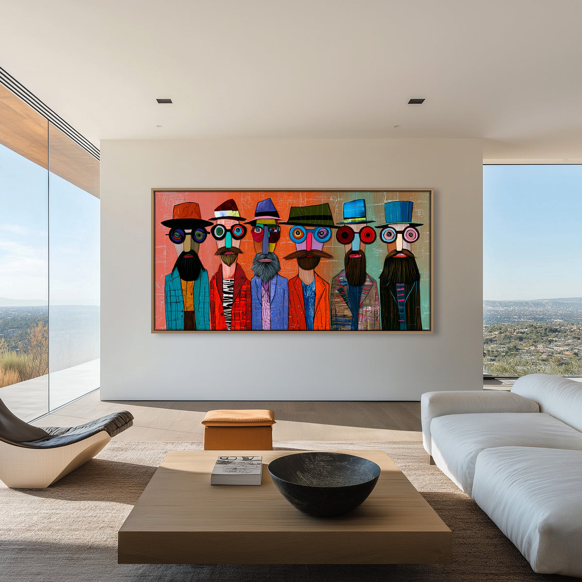 Stylish Strangers (Unique), 200x100 cm