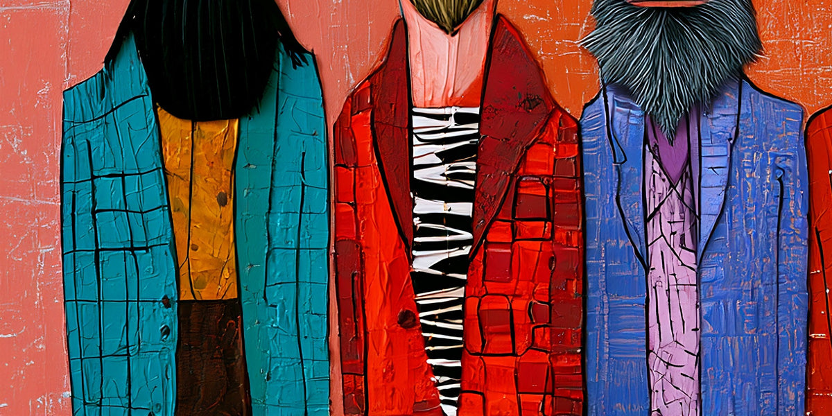 Stylish Strangers (Unique), 200x100 cm