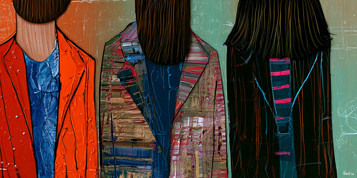Stylish Strangers (Unique), 200x100 cm