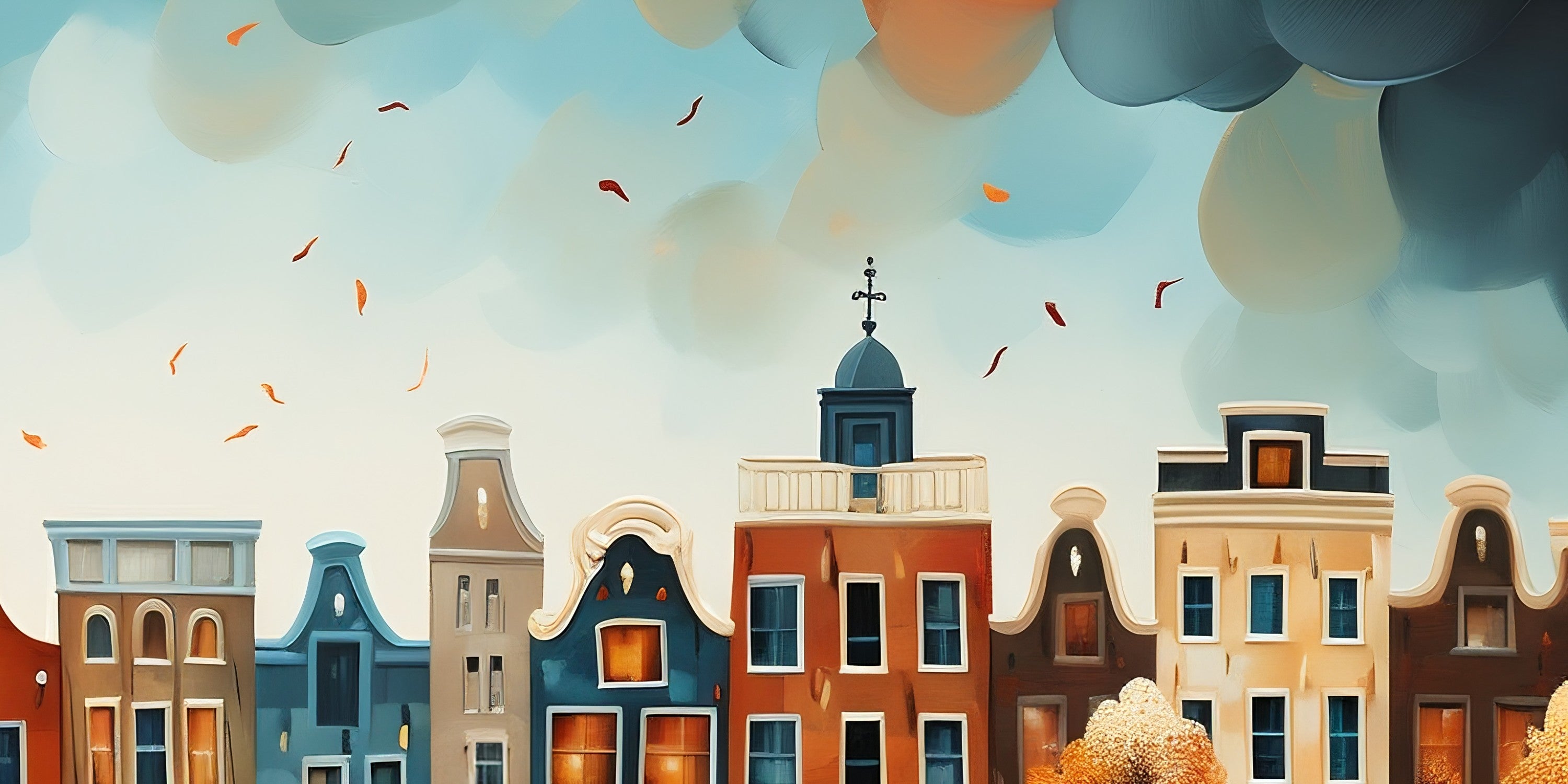 Amsterdam Echo (Print), 100x50 cm, ready-to-hang
