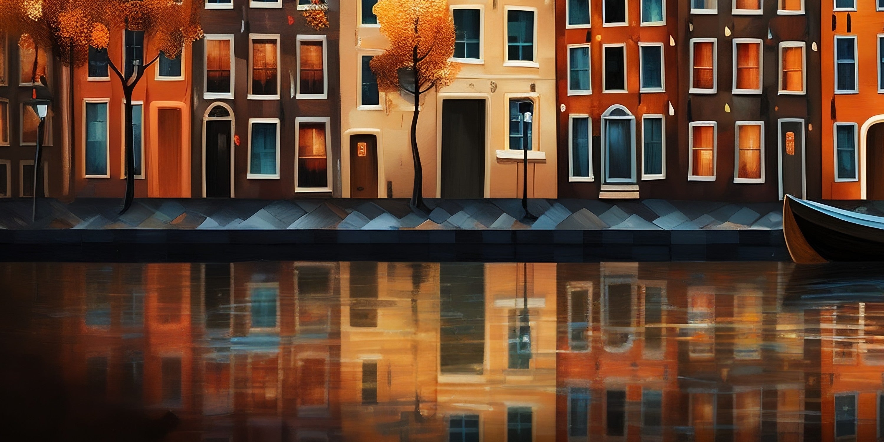 Amsterdam Echo (Print), 100x50 cm, ready-to-hang