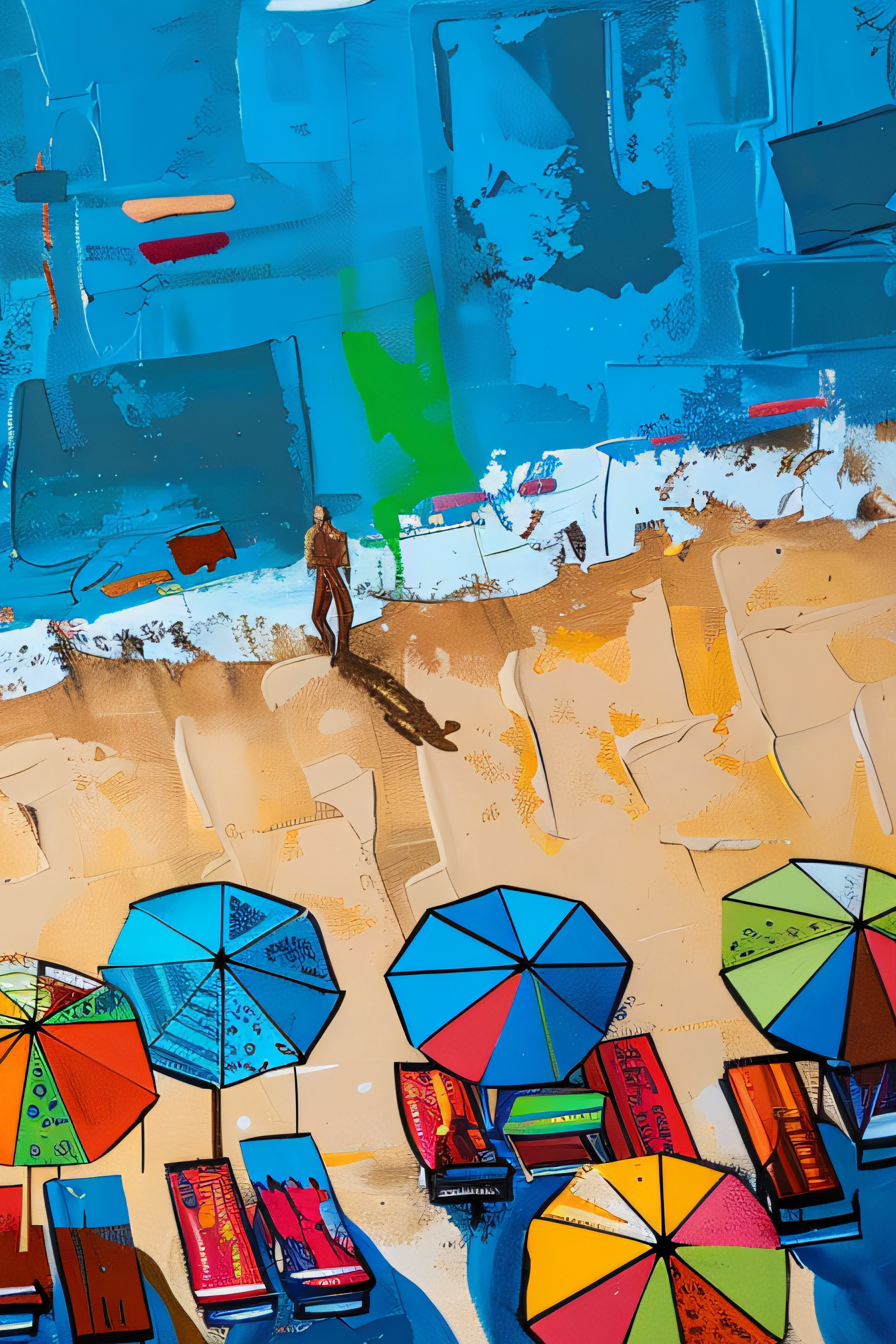 Colorful Shadows (Unlimited), 60x90 cm, ready-to-hang