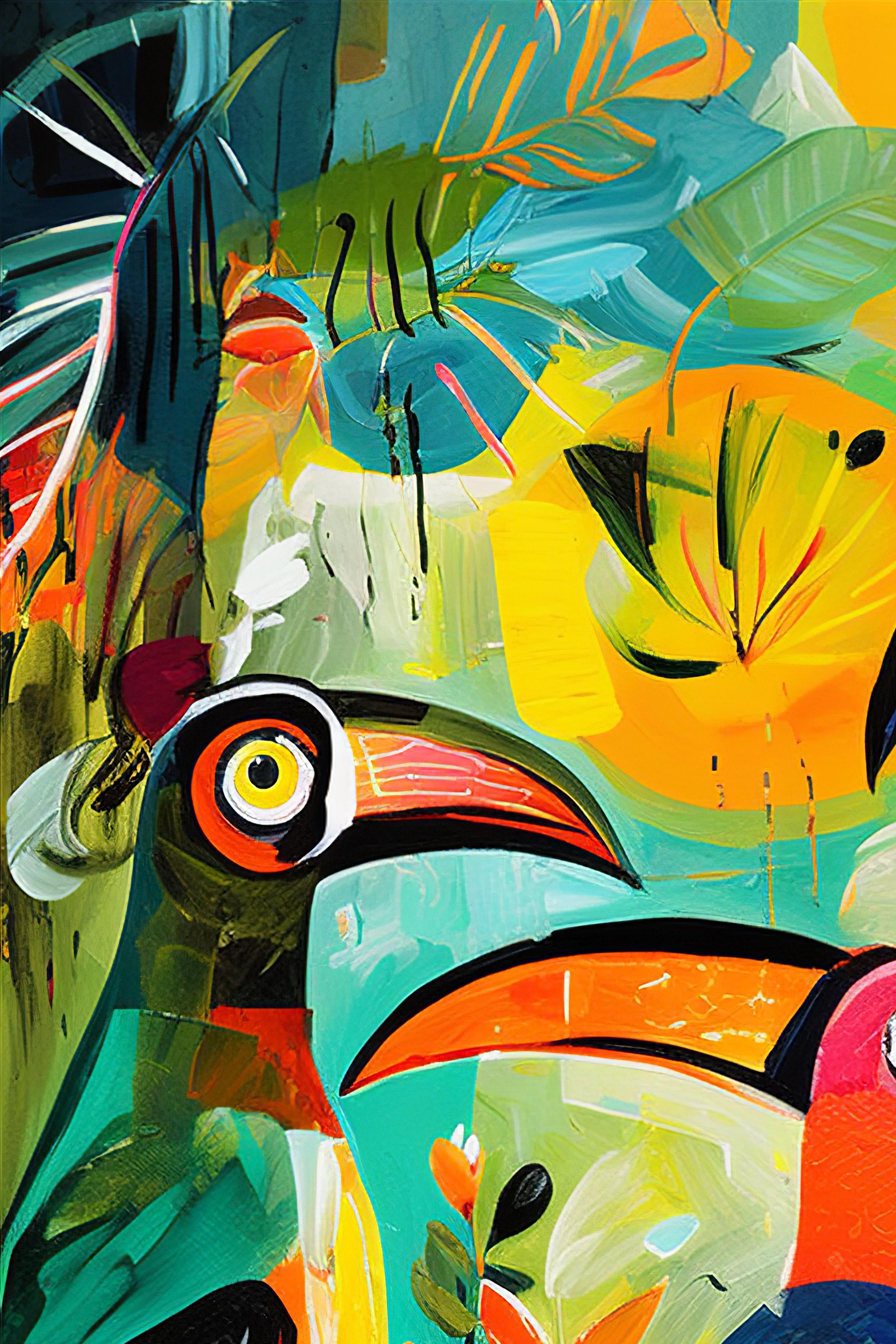 Tropical Serenade (Unlimited), 60x90 cm, ready-to-hang