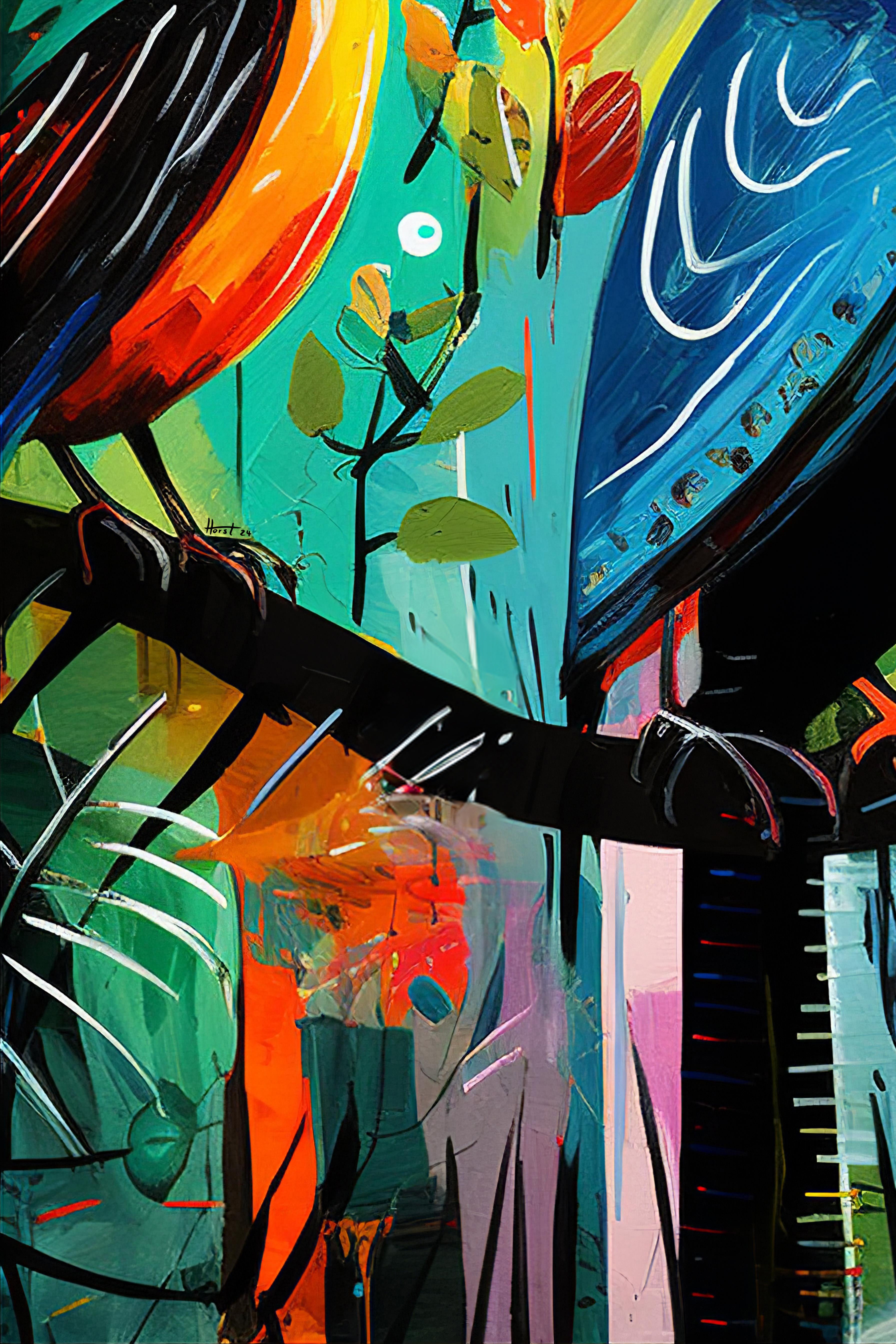 Tropical Serenade (Unlimited), 60x90 cm, ready-to-hang