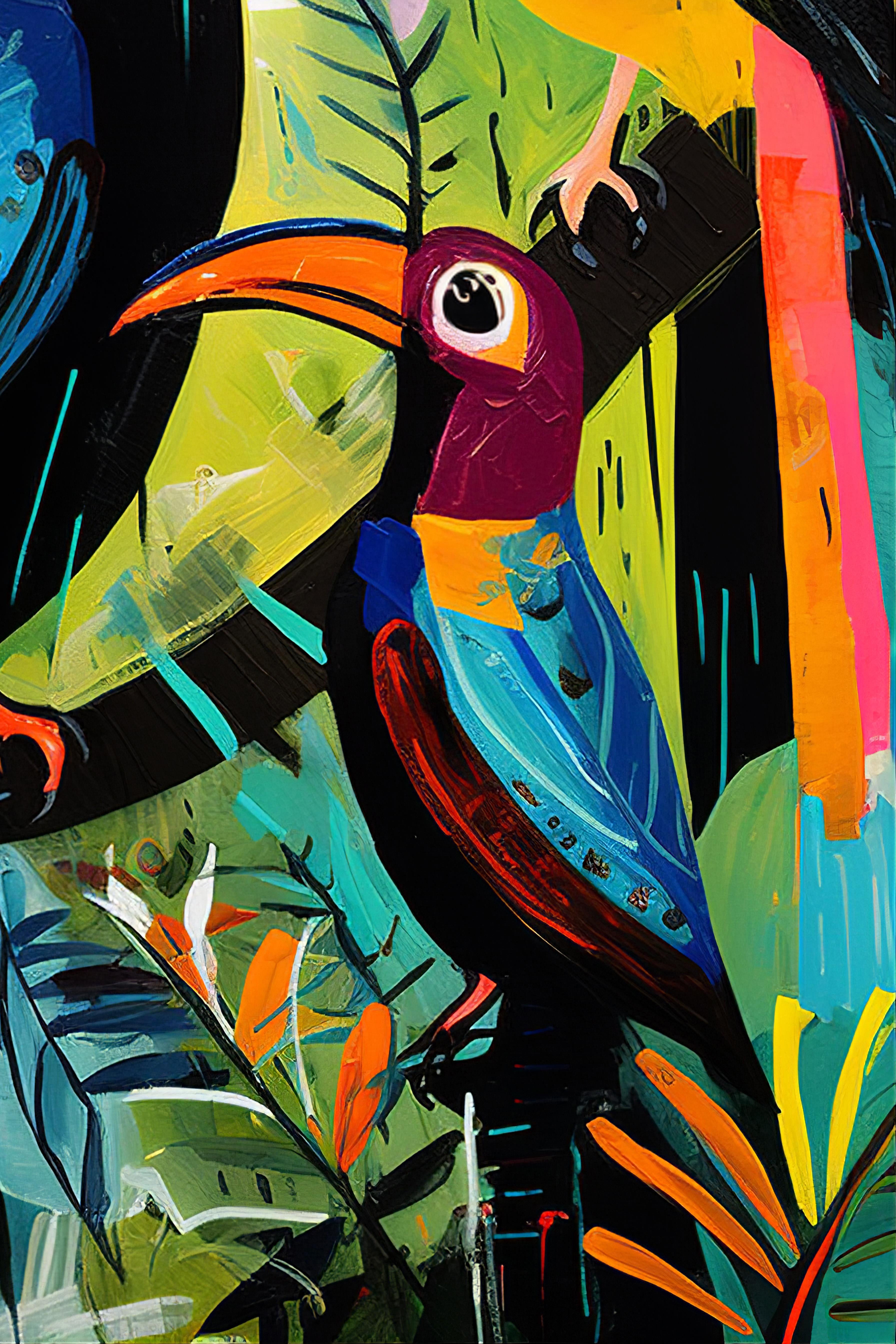 Tropical Serenade (Unlimited), 60x90 cm, ready-to-hang