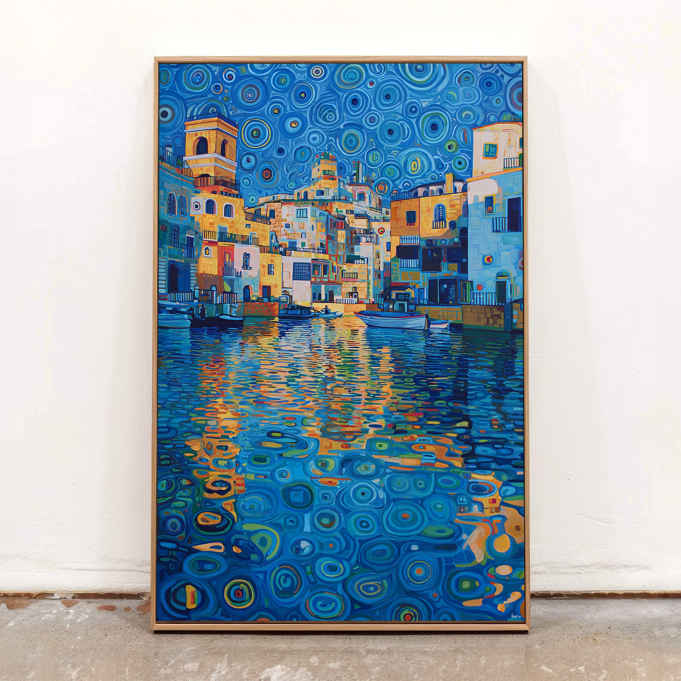 Azure Reflection (Unique), 150x100 cm