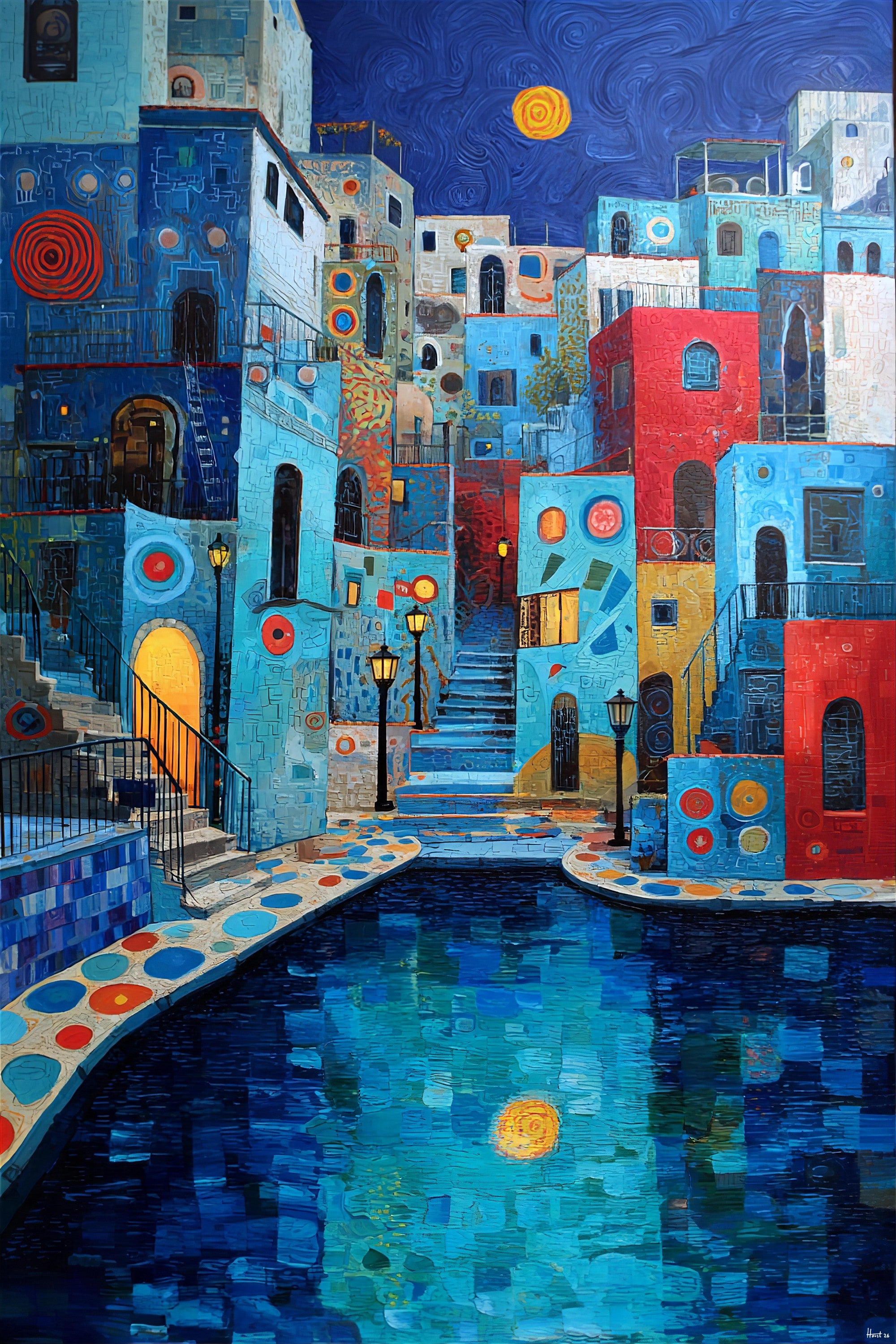 Blue Haven (Unique), 100x150 cm