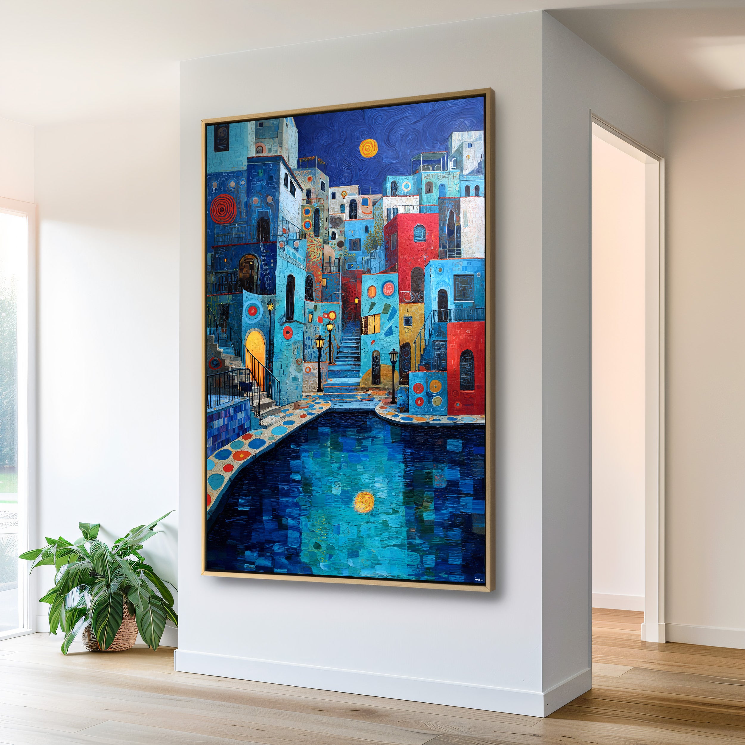 Blue Haven (Unique), 100x150 cm