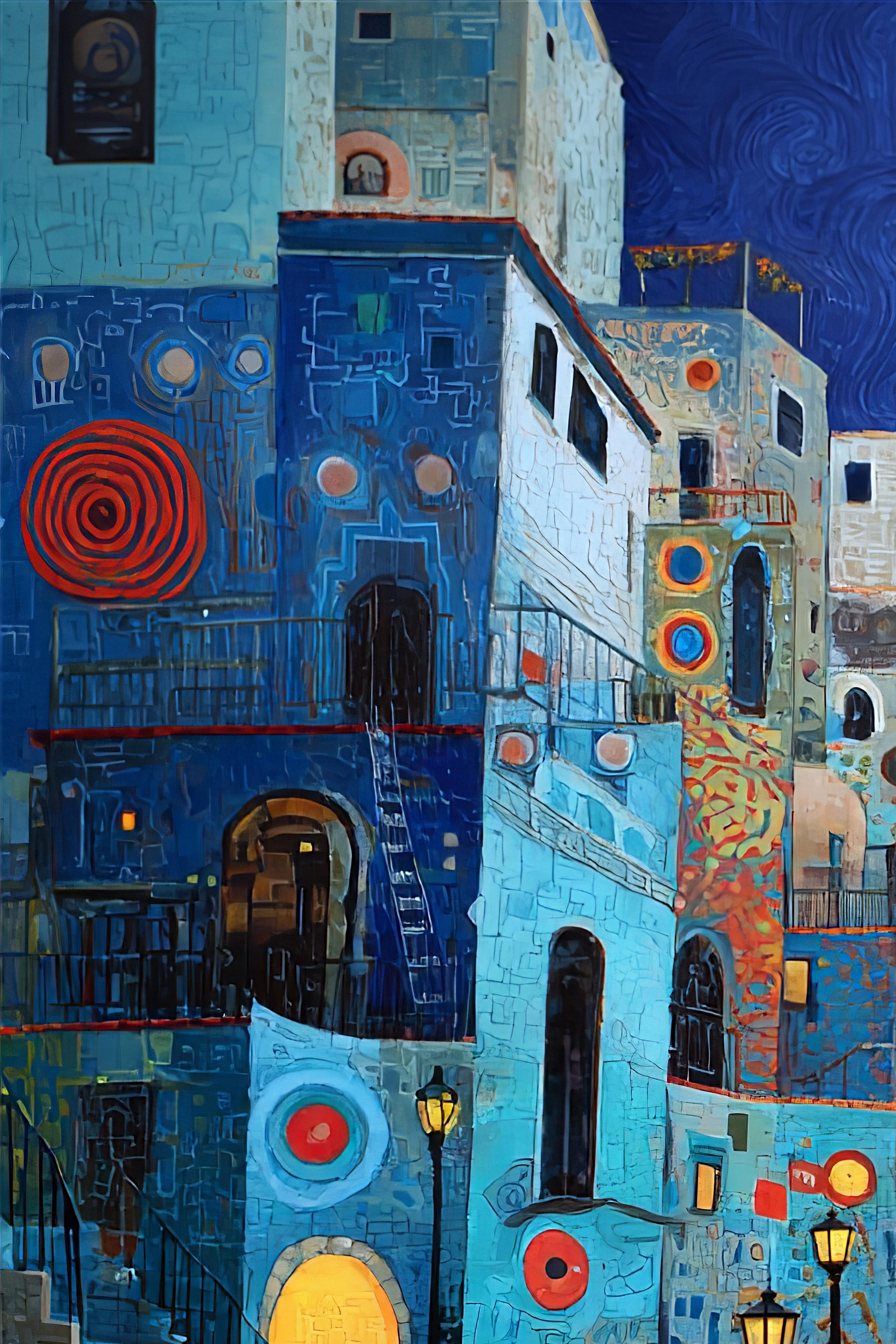 Blue Haven (Unique), 100x150 cm