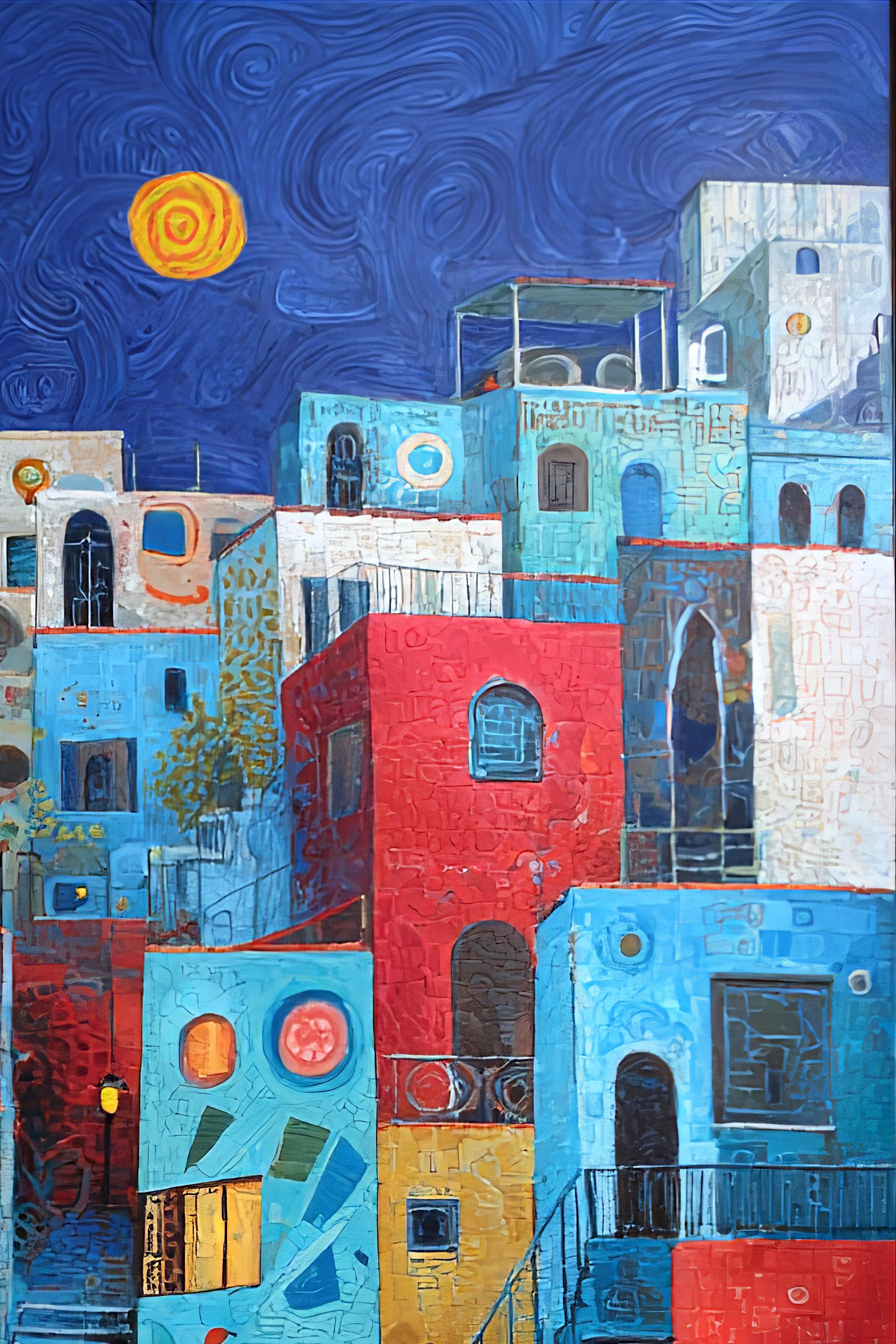 Blue Haven (Unique), 100x150 cm
