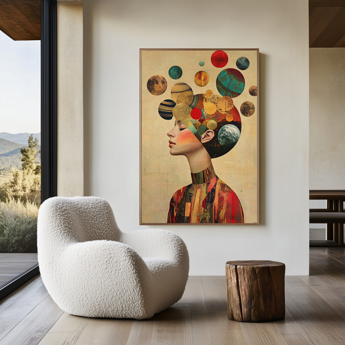 Celestial Thoughts (Unique), 100x150 cm