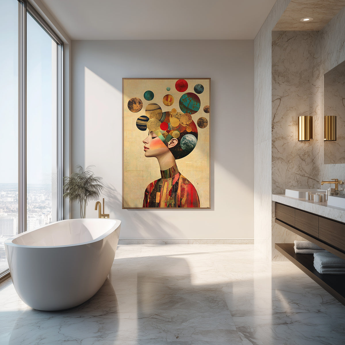Celestial Thoughts (Unique), 100x150 cm