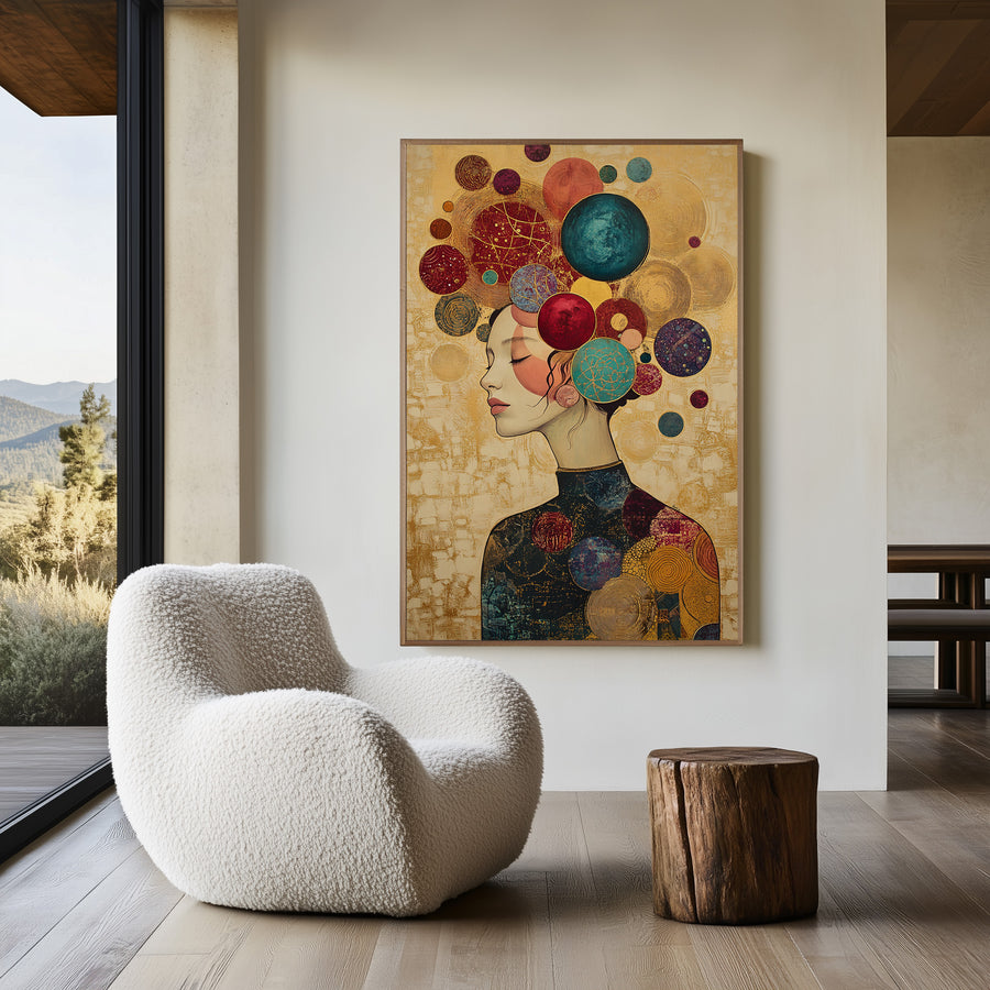 Cosmic Contemplation (Unique), 150x100 cm