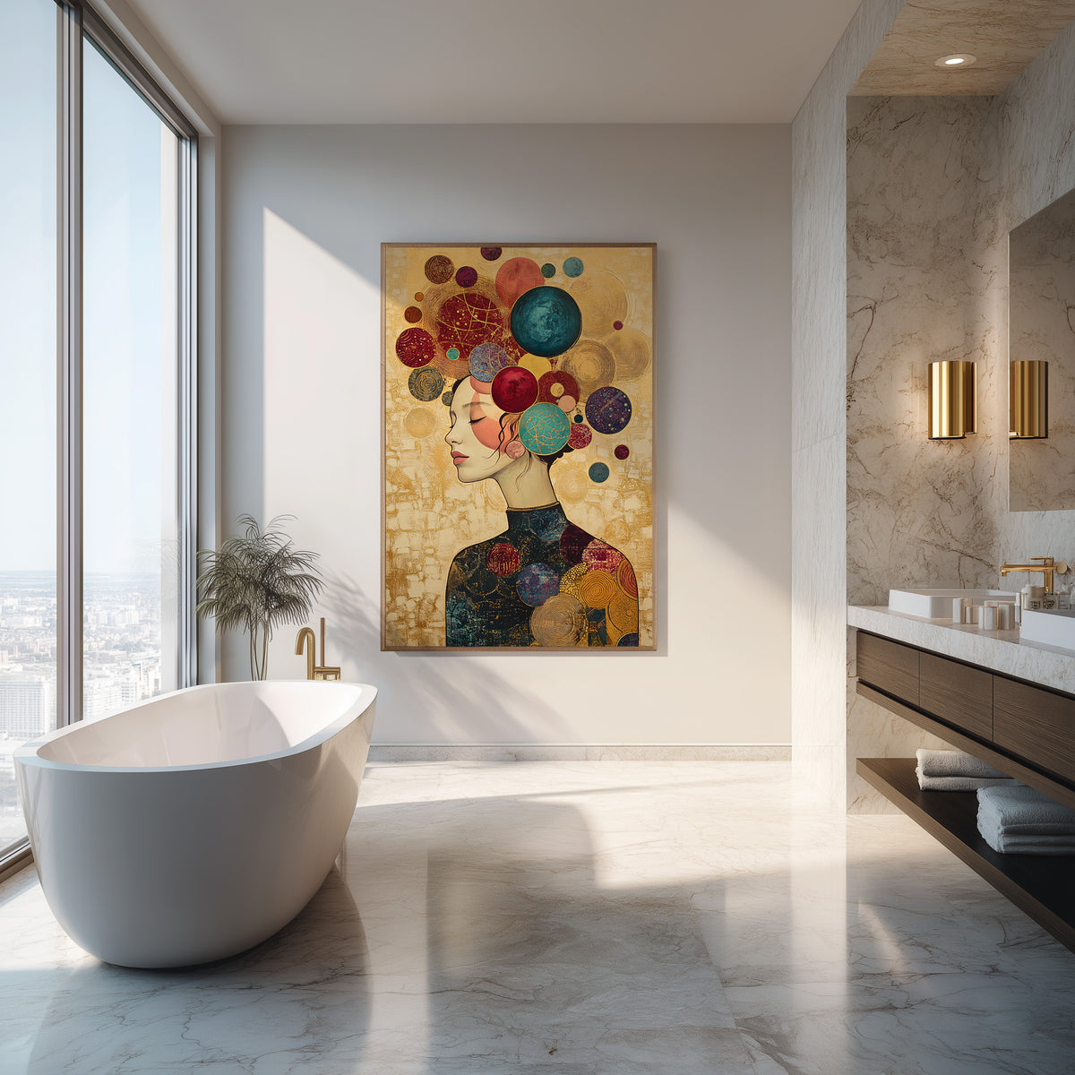 Cosmic Contemplation (Unique), 150x100 cm