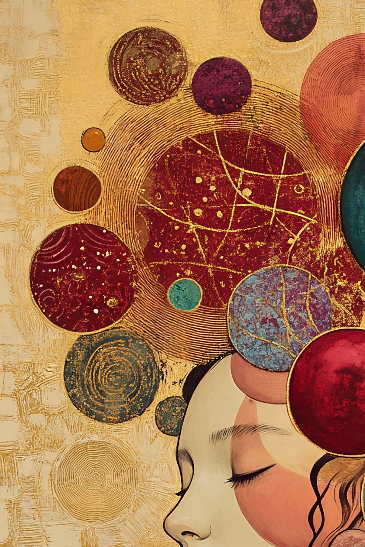 Cosmic Contemplation (Unique), 150x100 cm