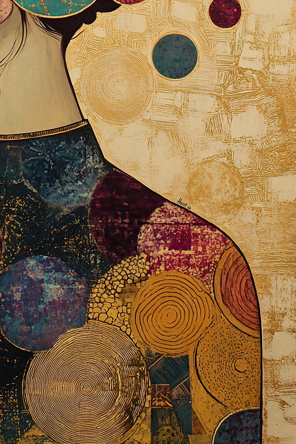 Cosmic Contemplation (Unique), 150x100 cm