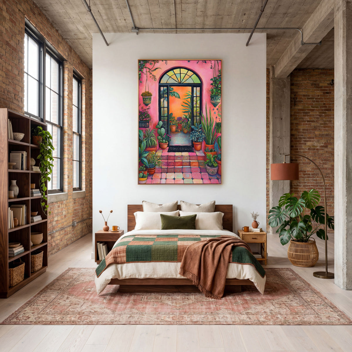 Flora Fiesta (Unique), 100x150 cm