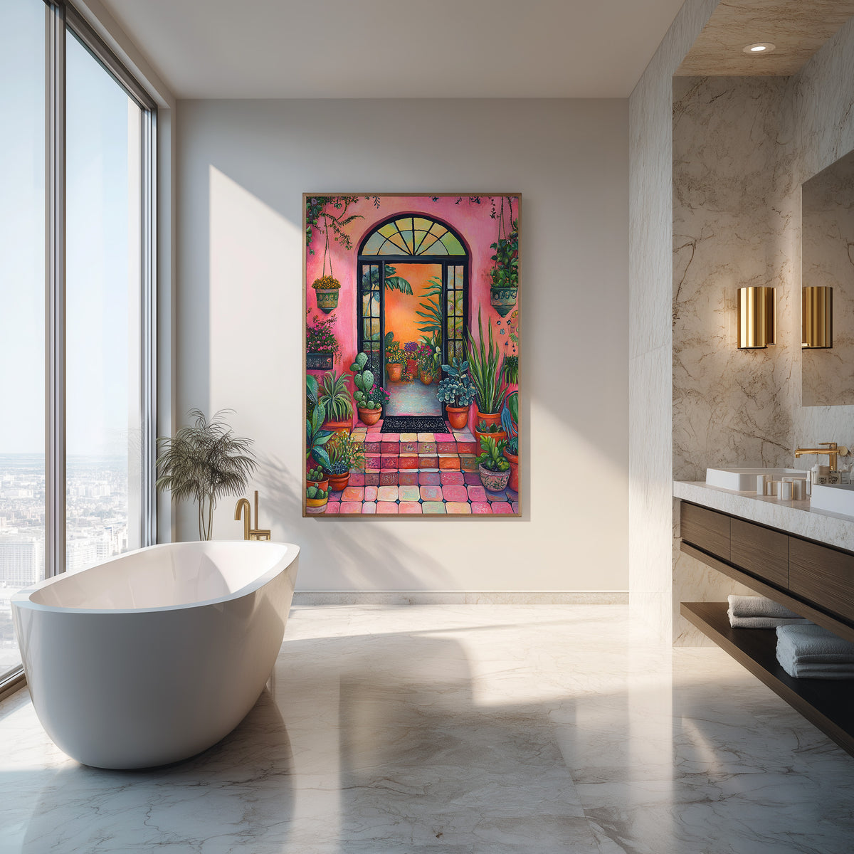 Flora Fiesta (Unique), 100x150 cm