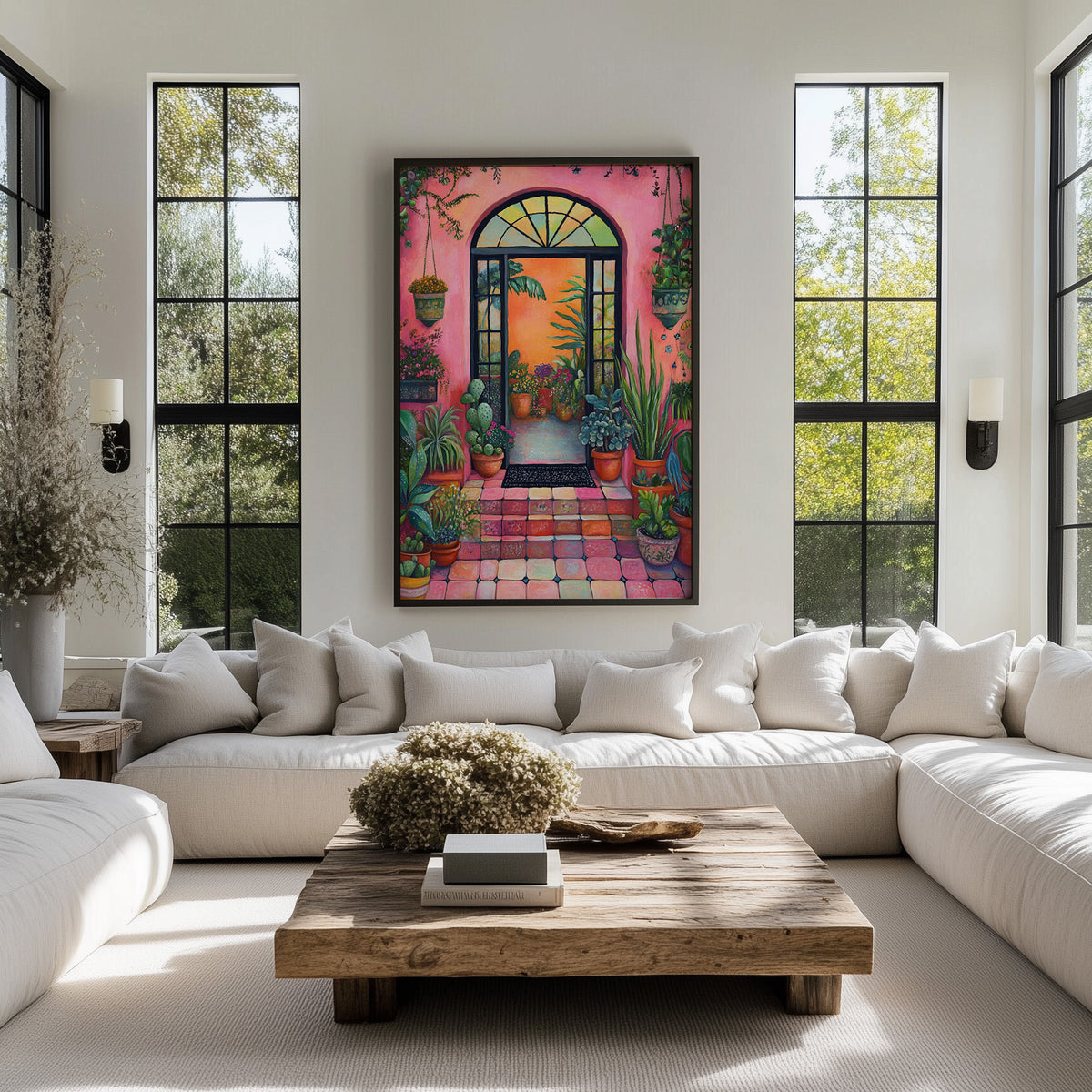 Flora Fiesta (Unique), 100x150 cm