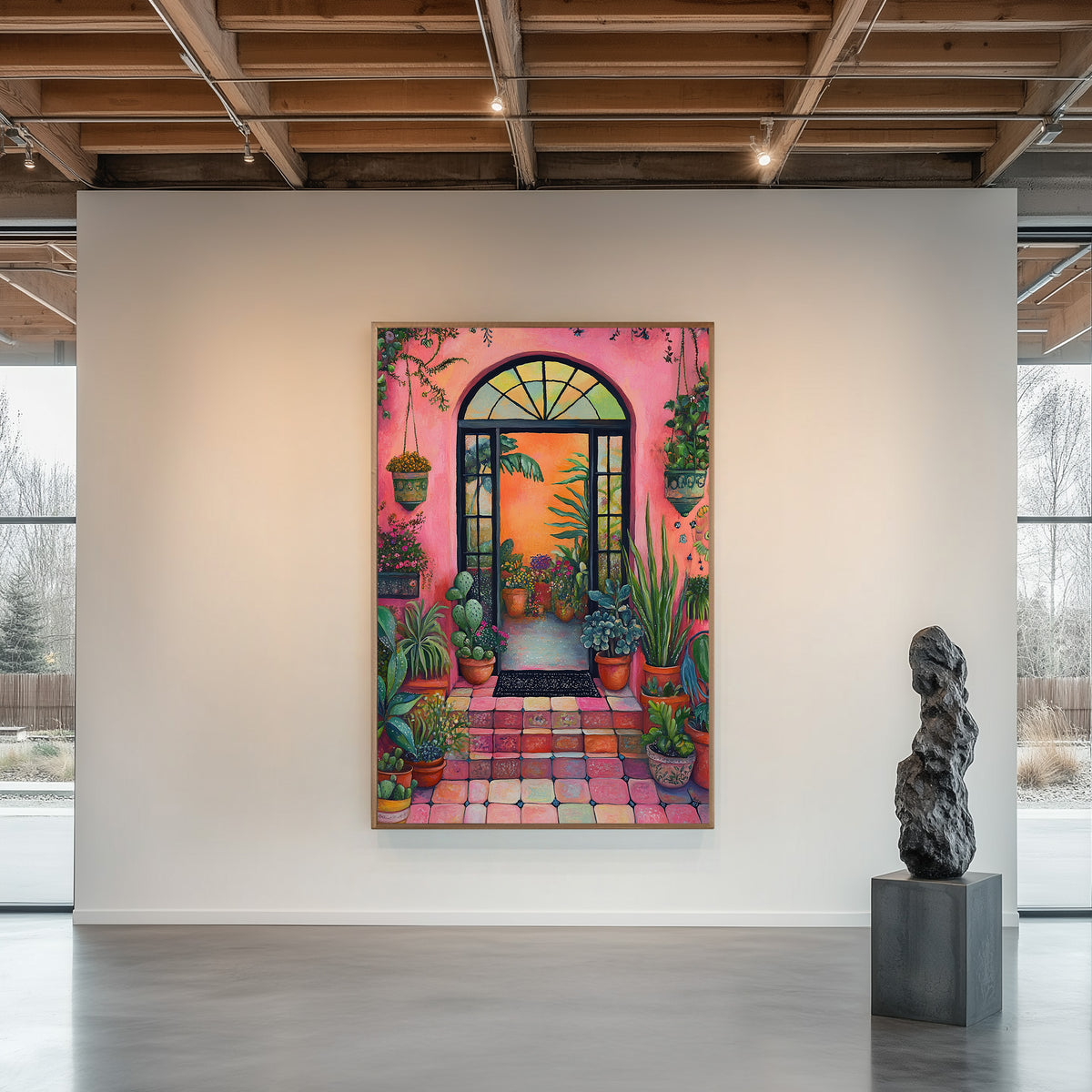 Flora Fiesta (Unique), 100x150 cm
