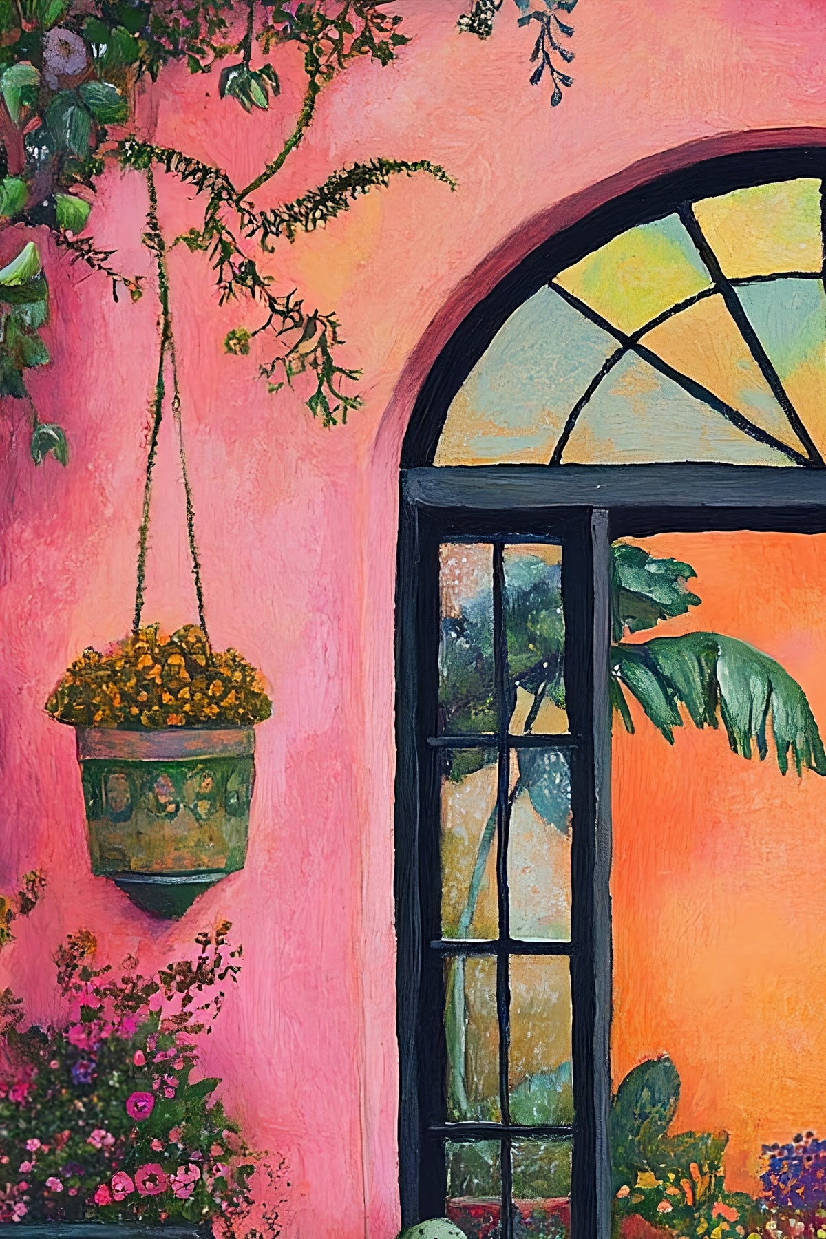 Flora Fiesta (Unique), 100x150 cm