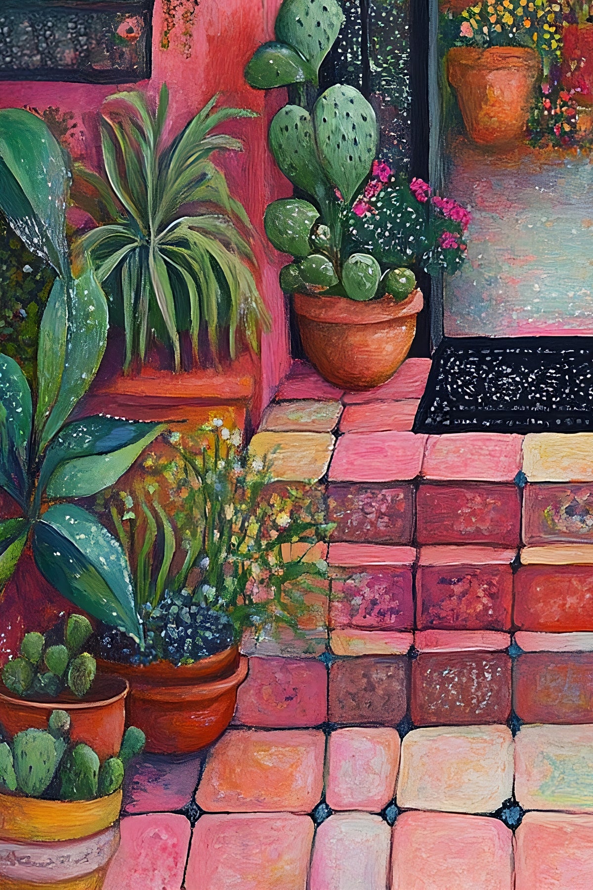 Flora Fiesta (Unique), 100x150 cm