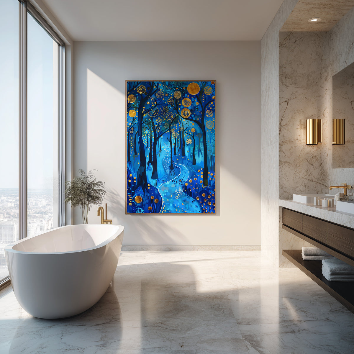 Midnight Medley (Unique), 150x100 cm