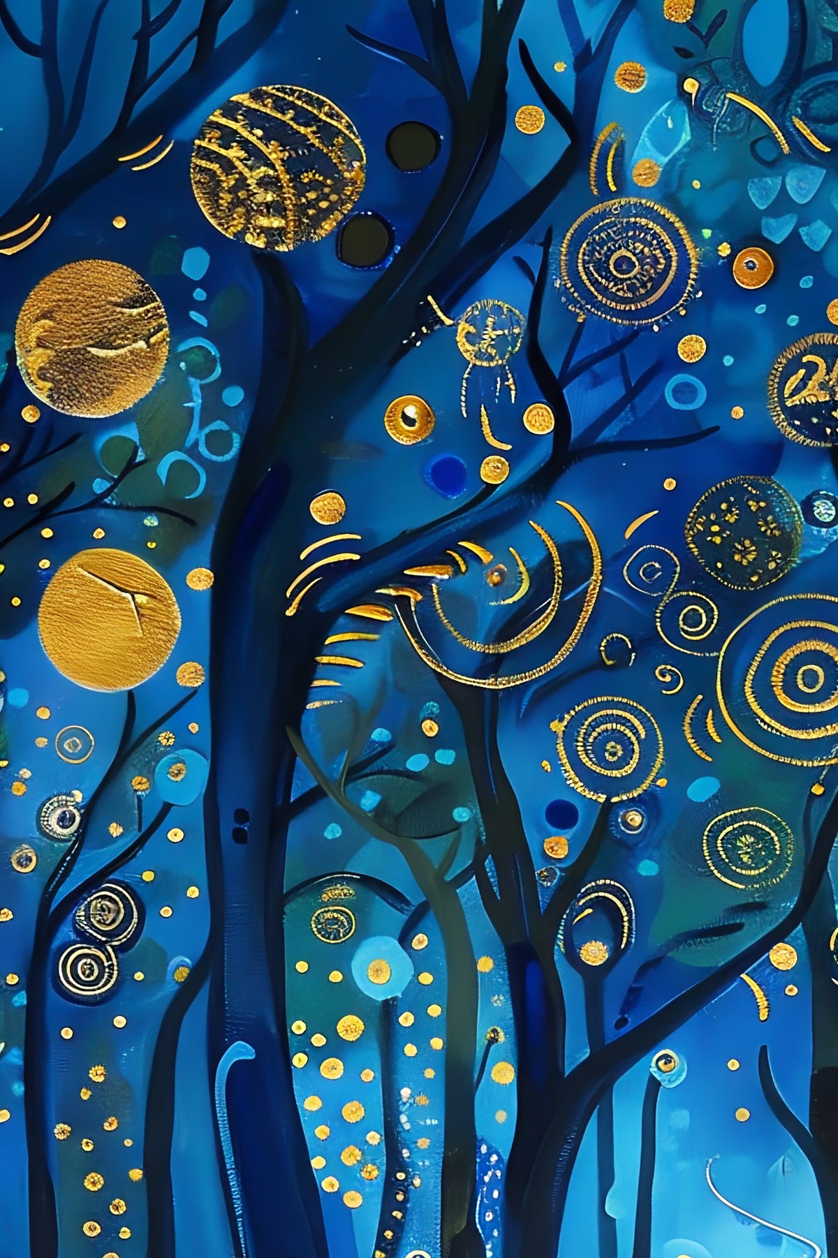 Midnight Medley (Unique), 150x100 cm