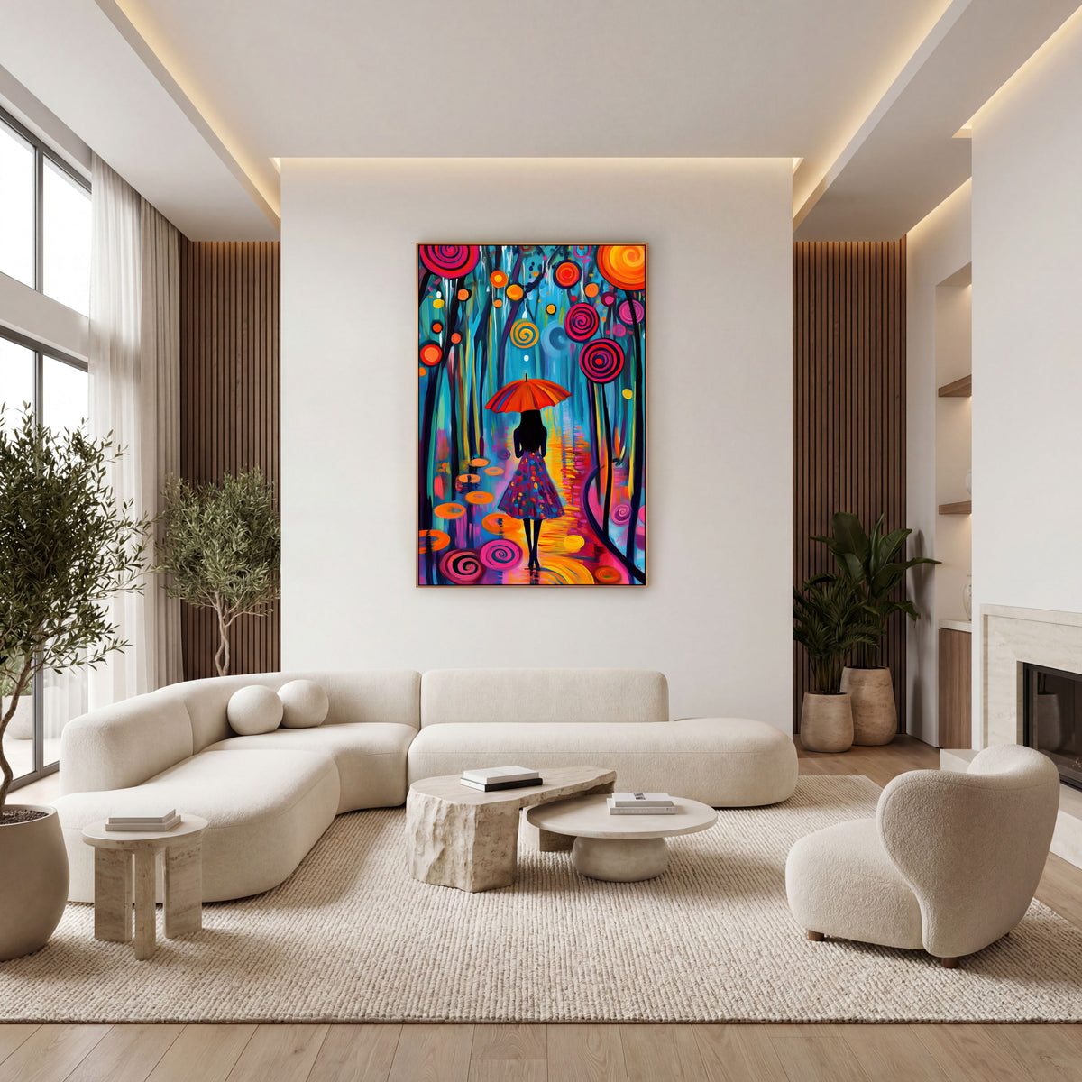 Whimsical Pathways (Unique), 100x150 cm