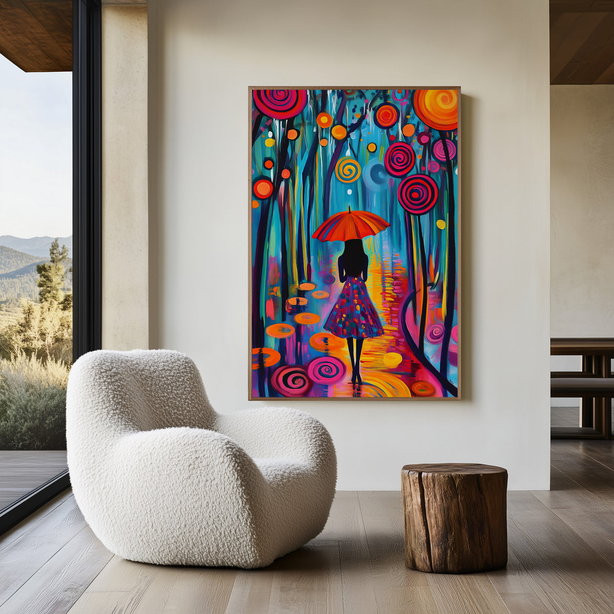 Whimsical Pathways (Unique), 100x150 cm