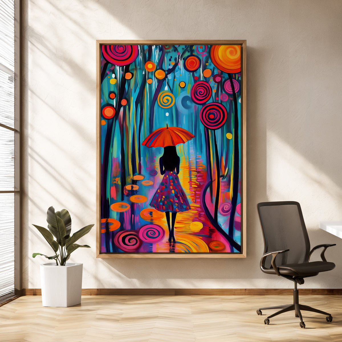 Whimsical Pathways (Unique), 100x150 cm
