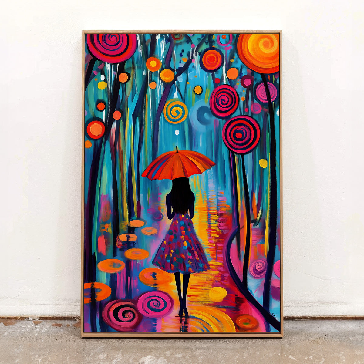 Whimsical Pathways (Unique), 100x150 cm