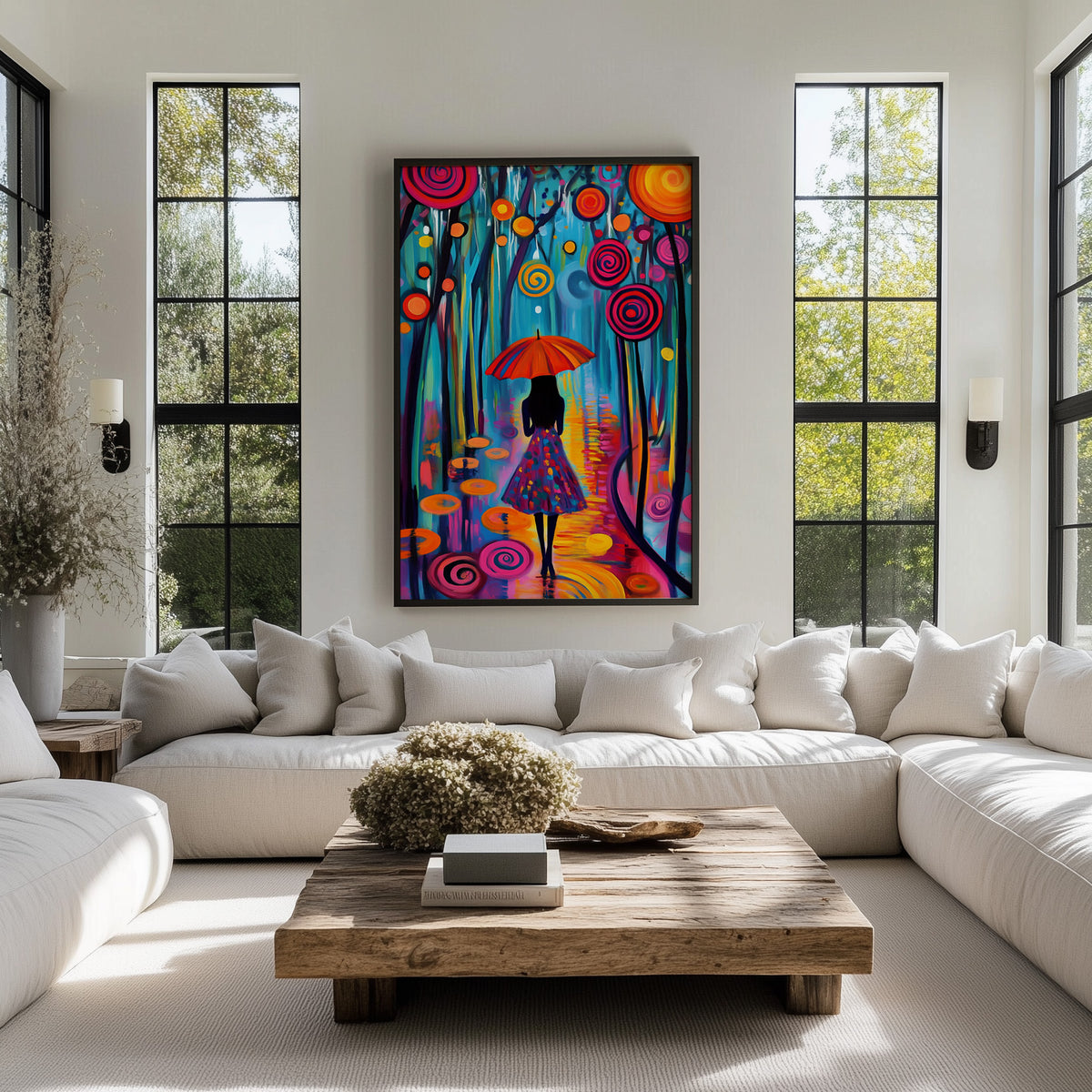 Whimsical Pathways (Unique), 100x150 cm