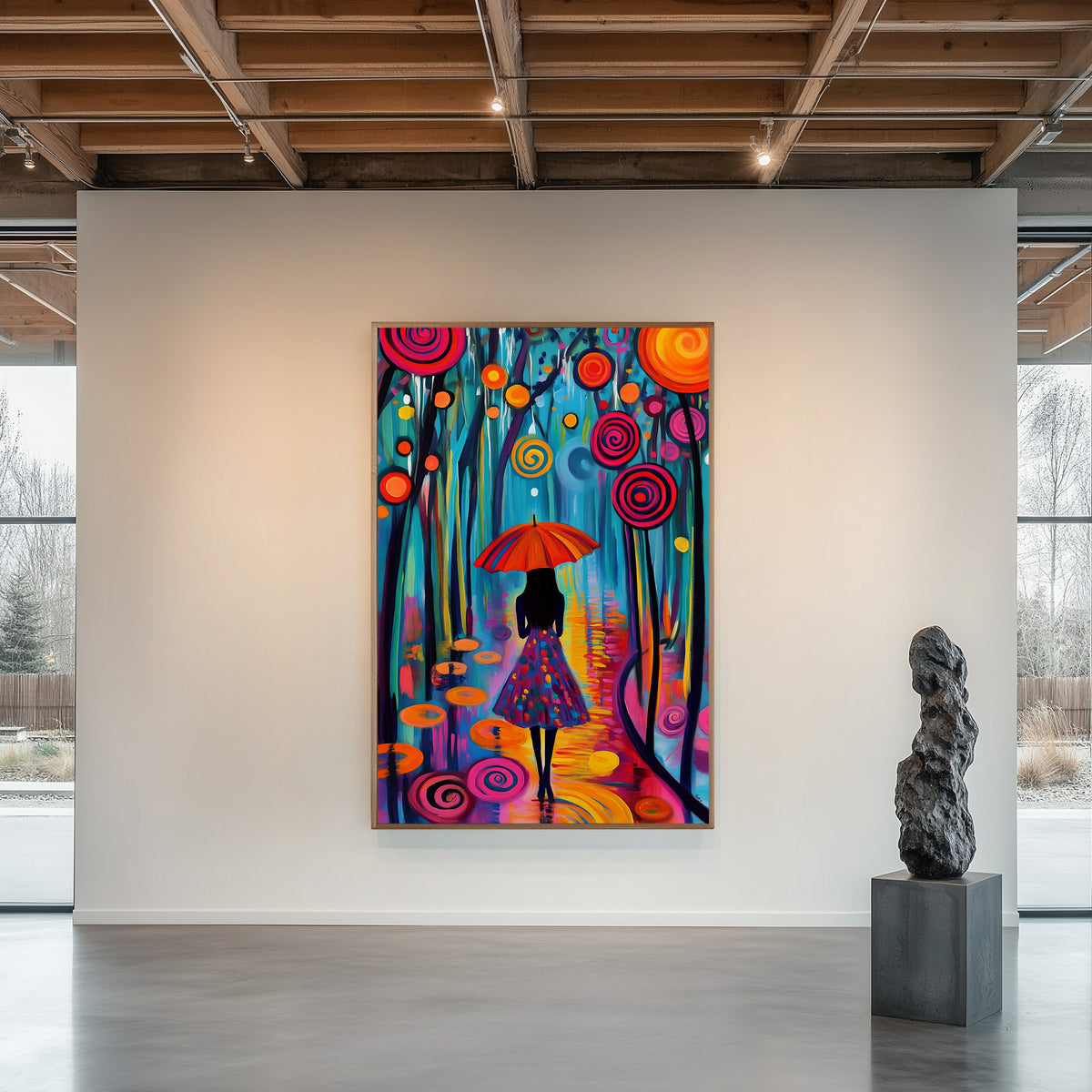 Whimsical Pathways (Unique), 100x150 cm