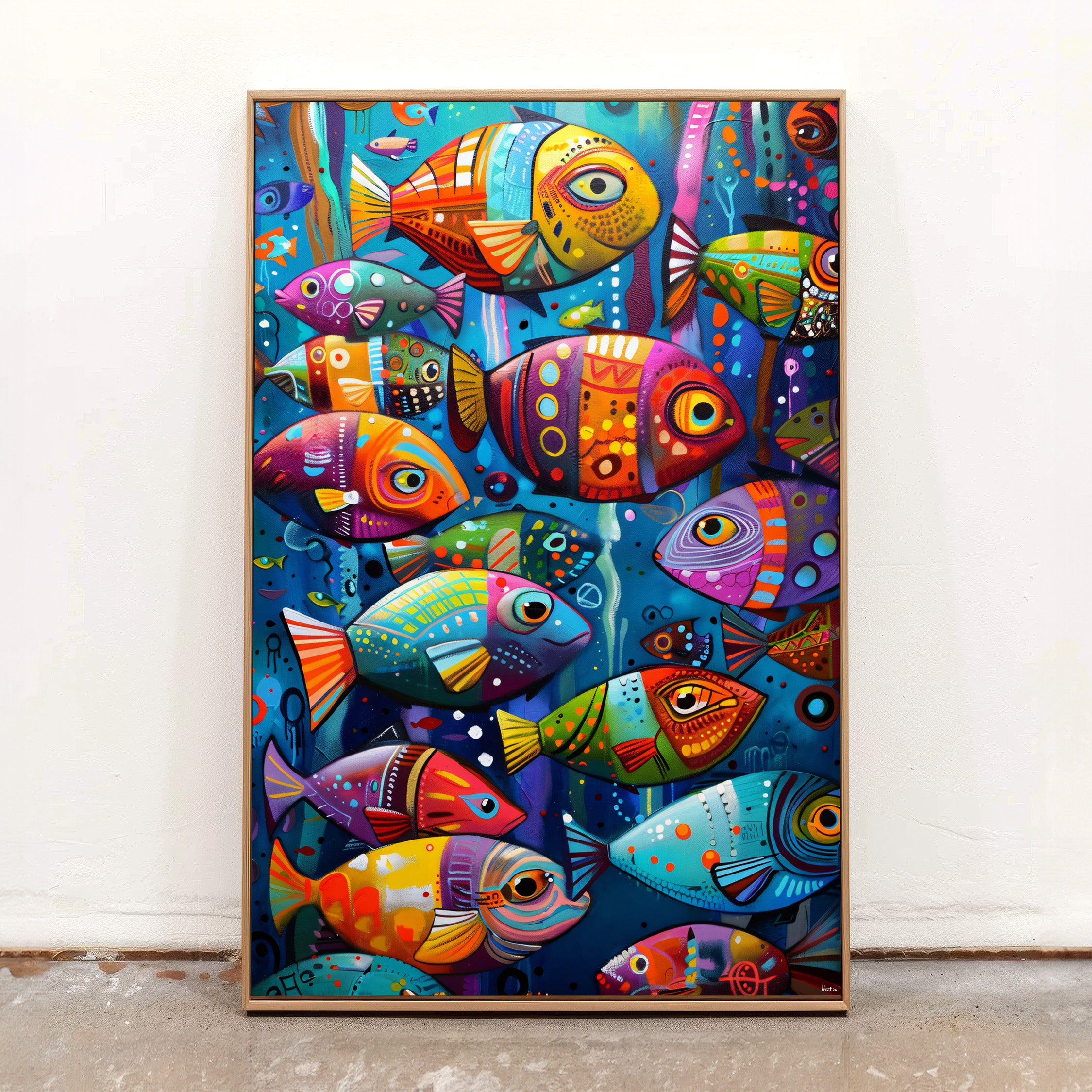 Aquatic Ambiance (Print), 60x90 cm, ready-to-hang