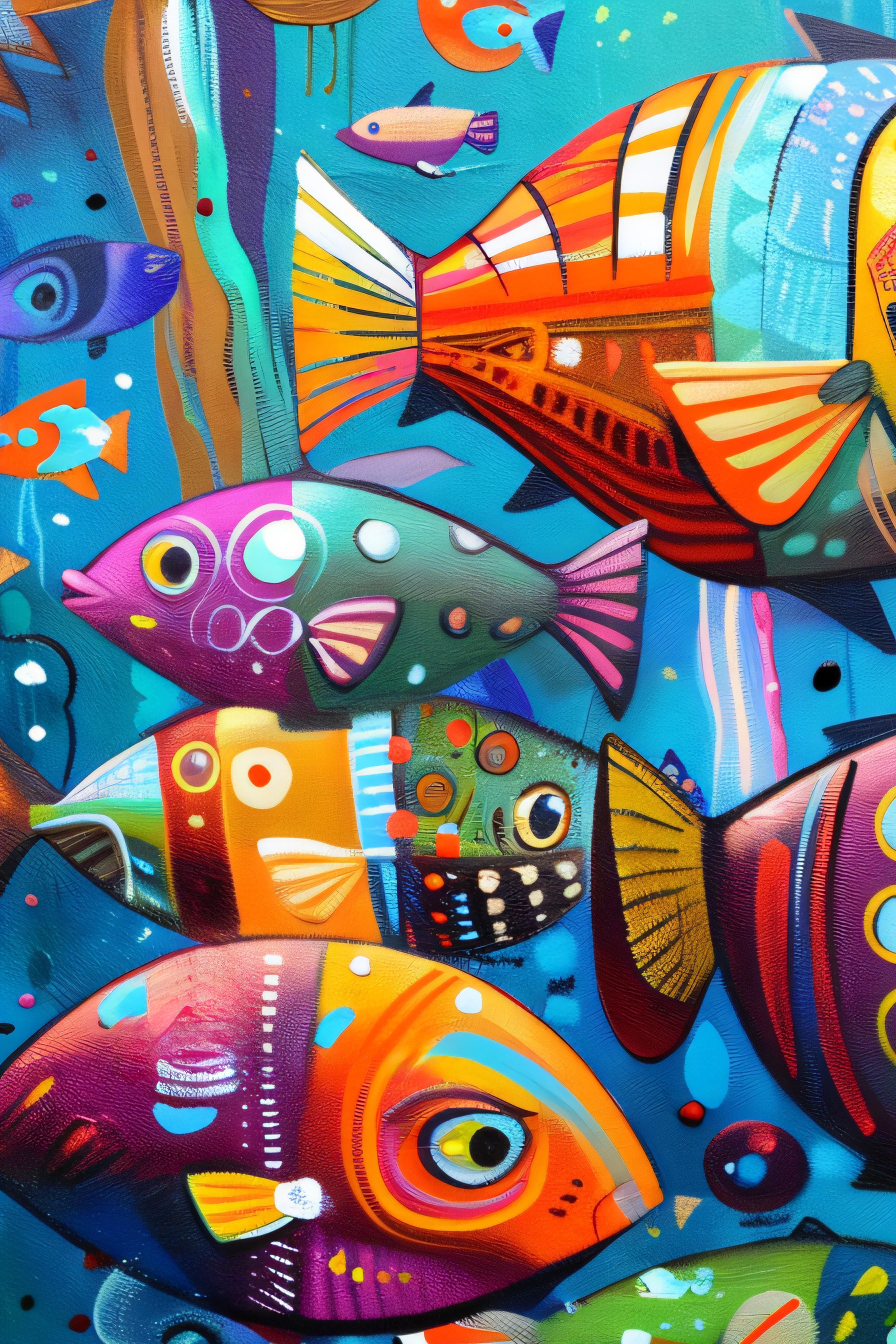 Aquatic Ambiance (Print), 60x90 cm, ready-to-hang