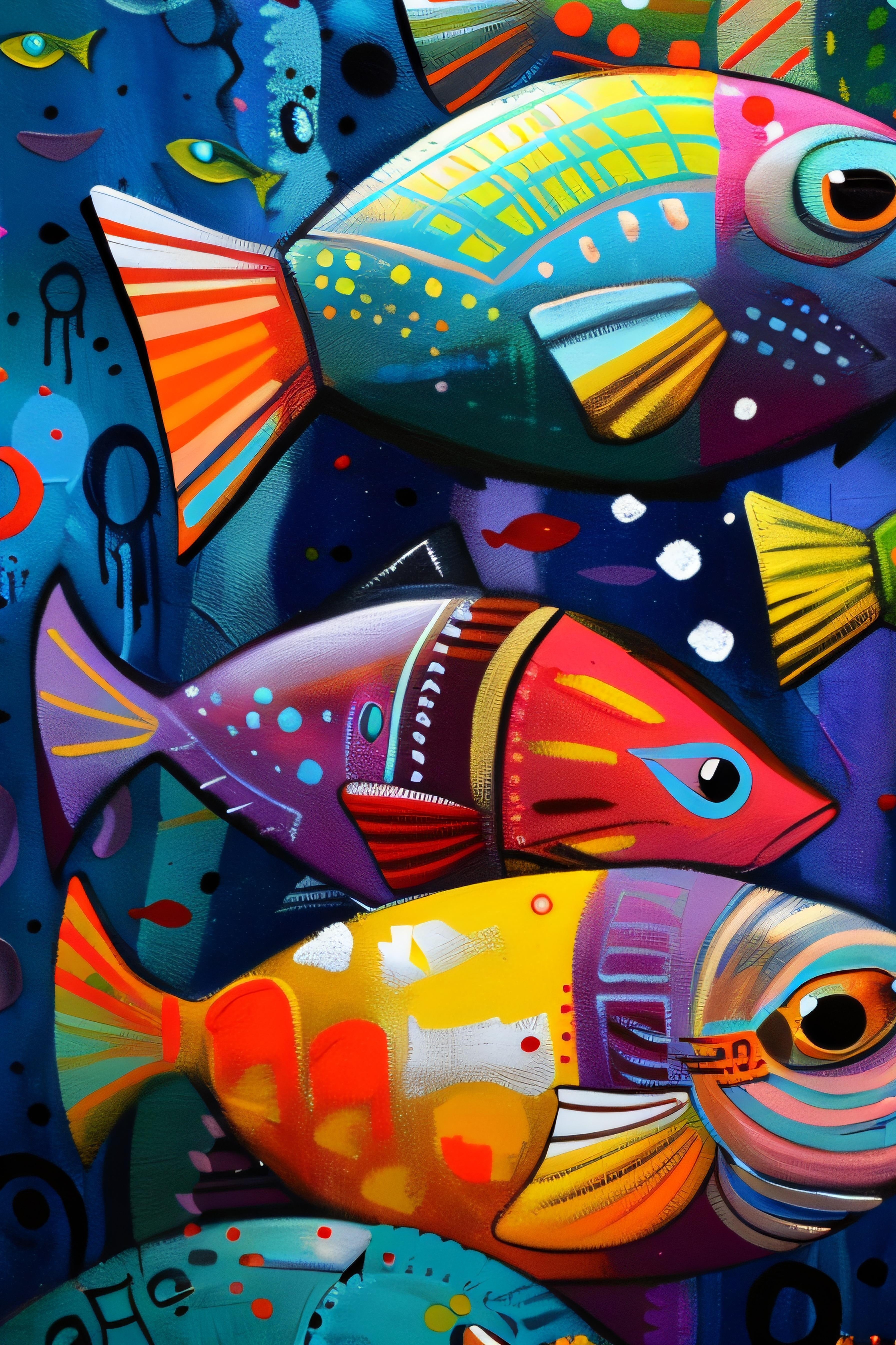 Aquatic Ambiance (Print), 60x90 cm, ready-to-hang