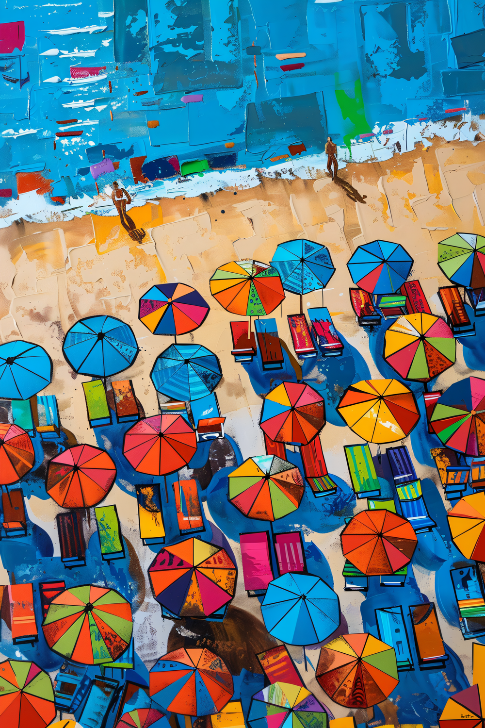 Colorful Shadows (Print), 60x90 cm, ready-to-hang