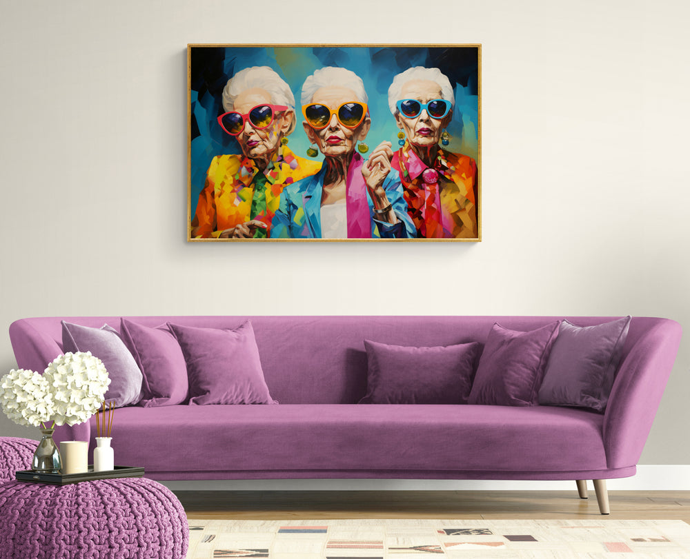 Grannies (Print), 90x60 cm, ready-to-hang